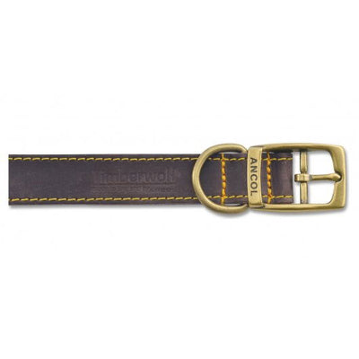 Ancol Timberwolf Leather Collar Blue 25mm X45-54cm